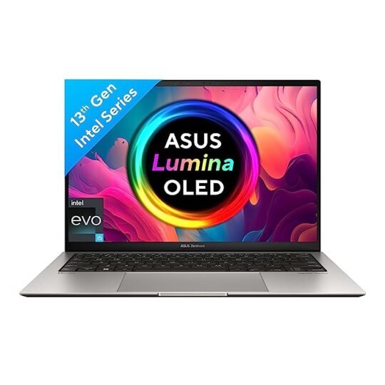 ASUS Zenbook S 13 OLED (2023), 1Kg Weight & 1cm Thin, Intel Core i5 13th Gen, 13.3 Inch 2.8K OLED, Thin & Light Laptop (16GB/512GB SSD/Iris Xe/Win 11/Office 2021/Backlit/63WHrs/Grey), UX5304VA-NQ542WS